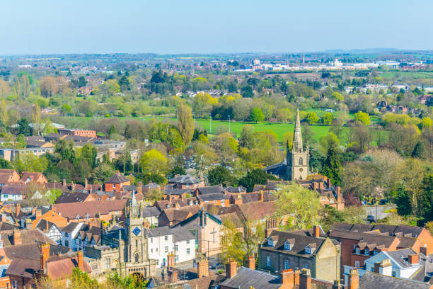 istock Aerial view of Warwick, England 1061501242