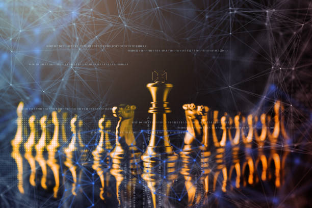istock business strategy ideas concept golden chess competitive game dark color tone 1061501822