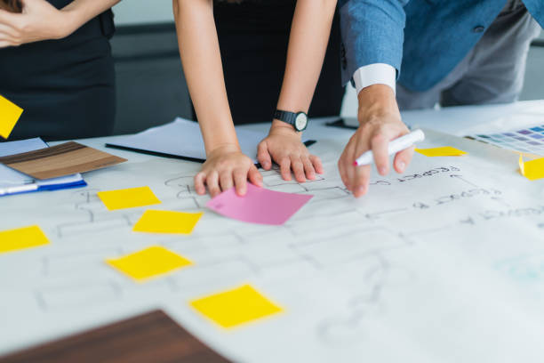 istock creativity brainstorm ideas concept with business partnet meeting workshop in conference room office background 1061501876