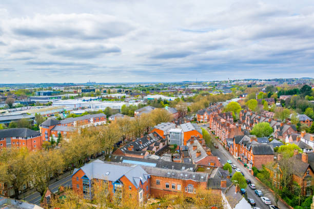 istock Aerial view of Nottingham, England 1061502326
