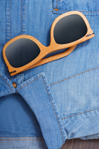 istock Classic shirt with sunglasses for a male image 1061502434