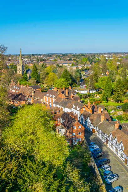 istock Aerial view of Warwick, England 1061502508