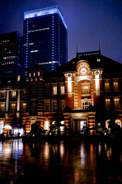 istock Tokyo station - night view 1061505974