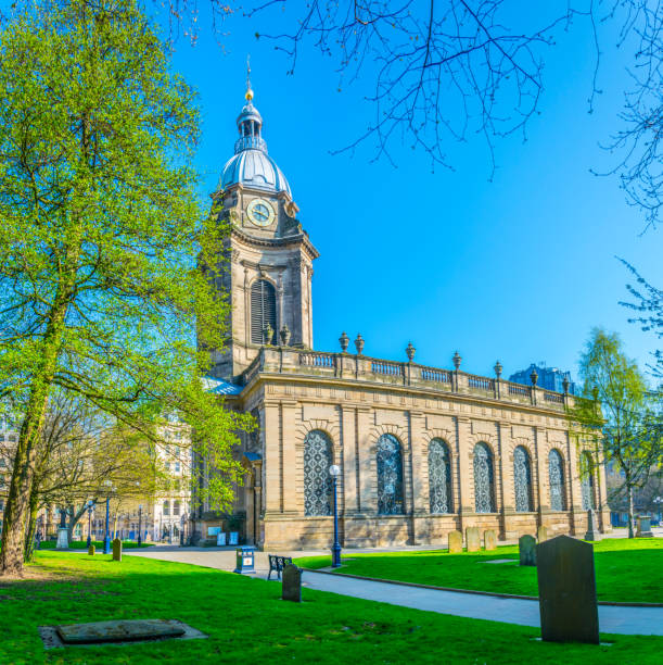 istock Cathedral of Saint Philip in Birmingham during sunset, England 1061506084