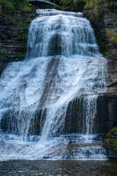 istock Waterfall on main street in small town 1061506952