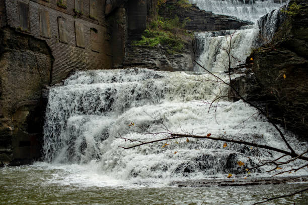 istock Isolated waterfall on creek in state park 1061522122
