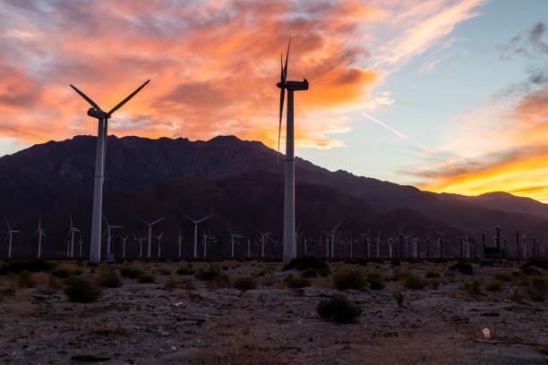 istock windmill farm in Palm Springs California 1061538634