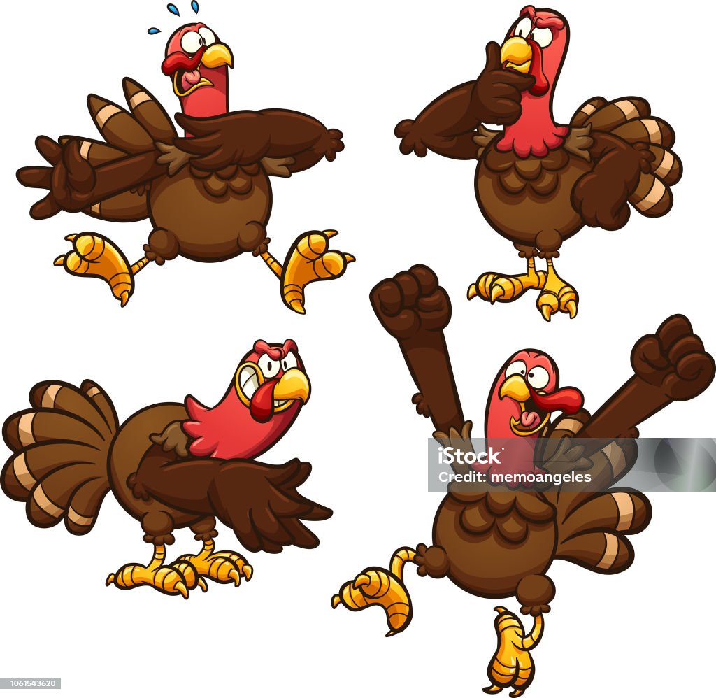 Cartoon Turkey Stock Illustration - Download Image Now - Turkey - Bird,  Cartoon, Vector - iStock
