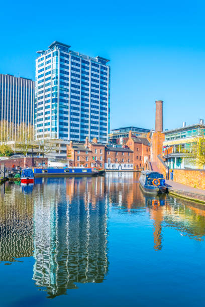 istock Boats at regency wharf in Birmingham, England 1061559830