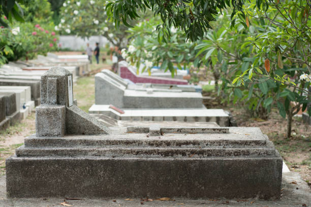 istock Cross on the grave at the cemetery. 1061564300