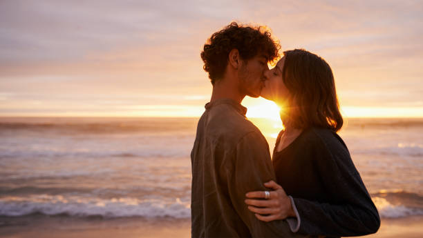istock Nothing says romance like a sunset kiss 1061566450