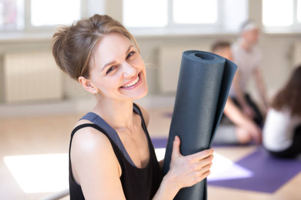 istock Happy attractive satisfied millennial female after workout 1061567800