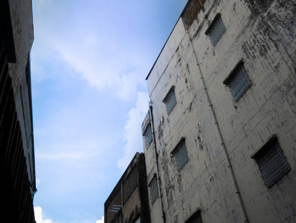 istock an old building with the bule sky perspective 1061574108