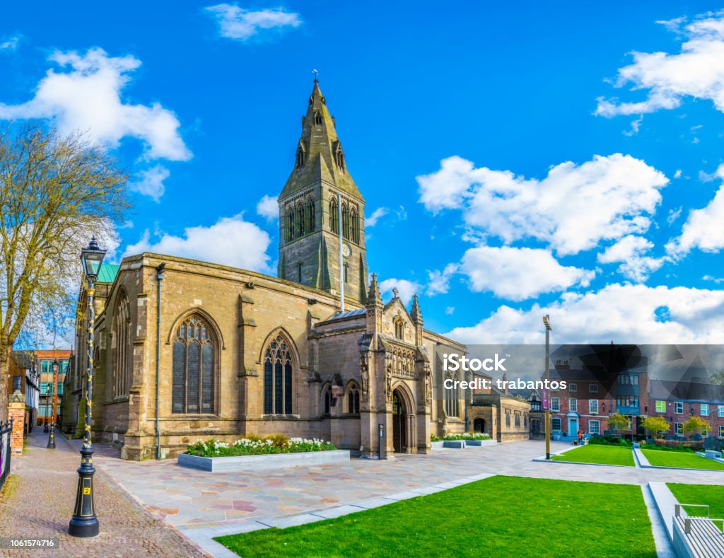 Cathedral in Leicester, England Leicester Stock Photo
