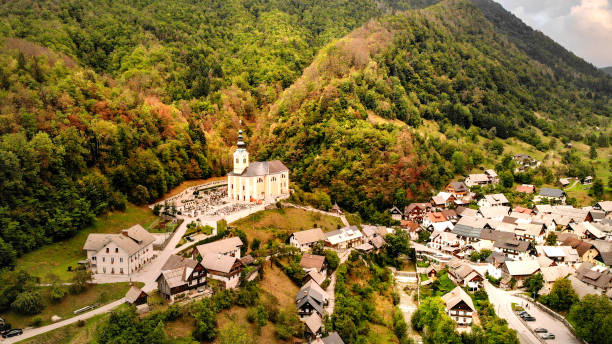 istock Aerial view of Srednja Vas 1061596328