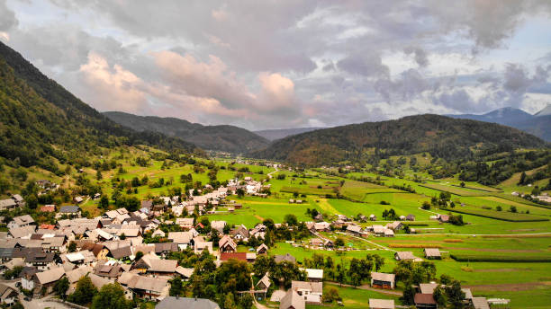 istock Aerial view of Srednja Vas 1061596396
