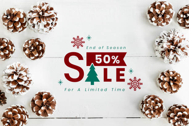 istock 50% Christmas sale sign mockup 1061597882