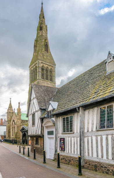 istock guild hall and cathedral in leicester, England 1061599740