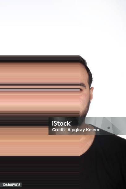 Distorted Box Face Distorted Face Stock Photo - Download Image Now - Abstract, Art, Art ...