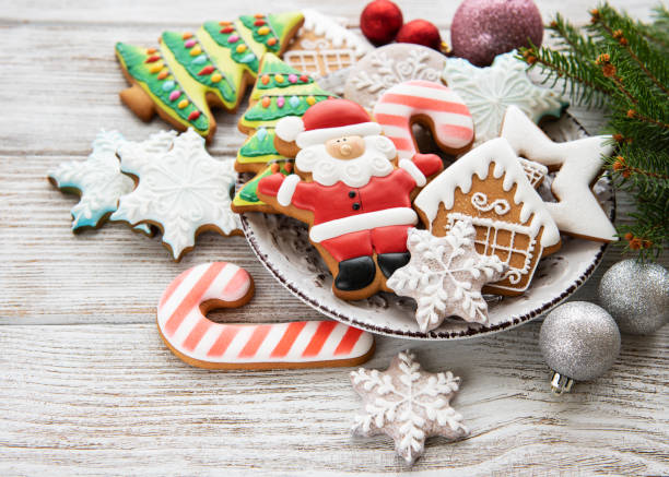 istock Christmas cookies and Christmas tree 1061610678