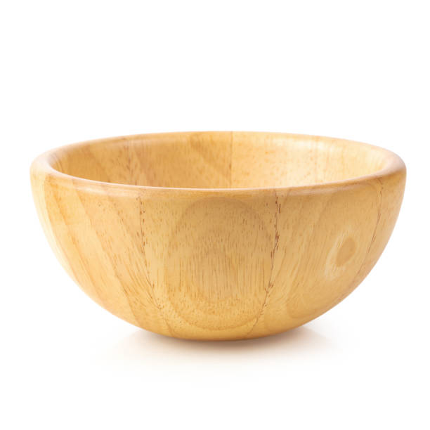 istock Wooden cup isolated on a white background 1061615322
