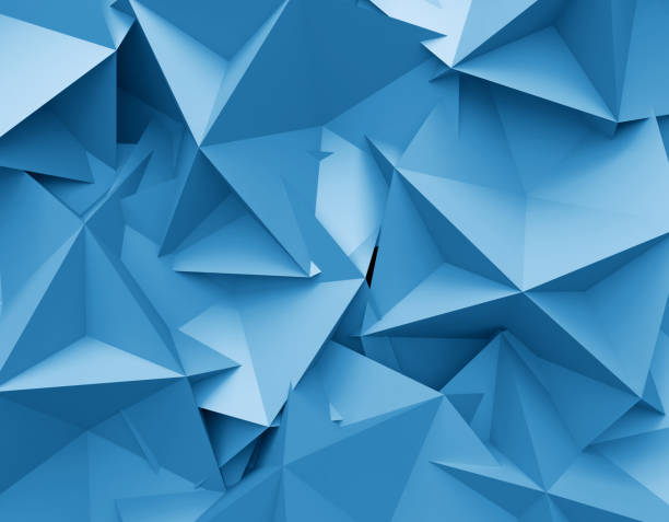 istock 3D abstract background. Illustration of geometric stones 1061619486