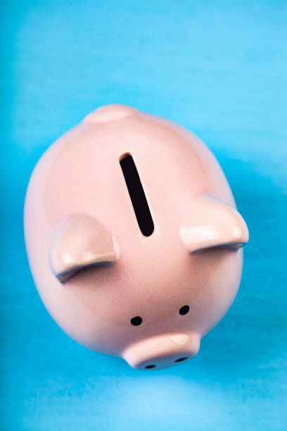 istock Pink pig money box 1061619724