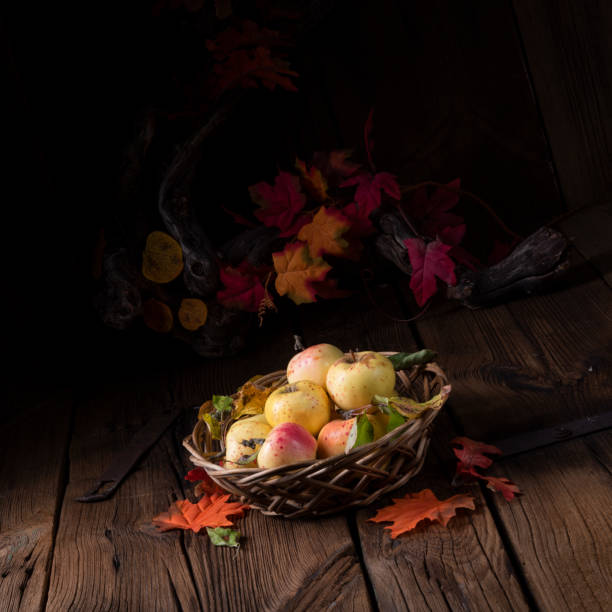 istock fresh and tasty organic apples in a basket 1061620190