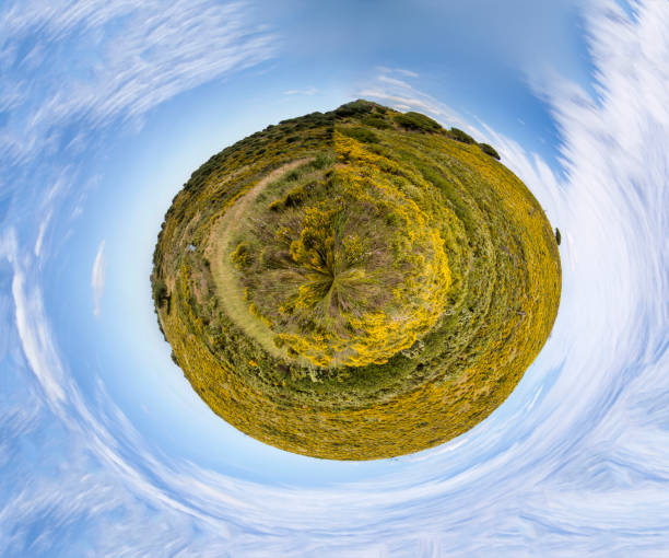 istock Little planet of countryside spring 1061622748