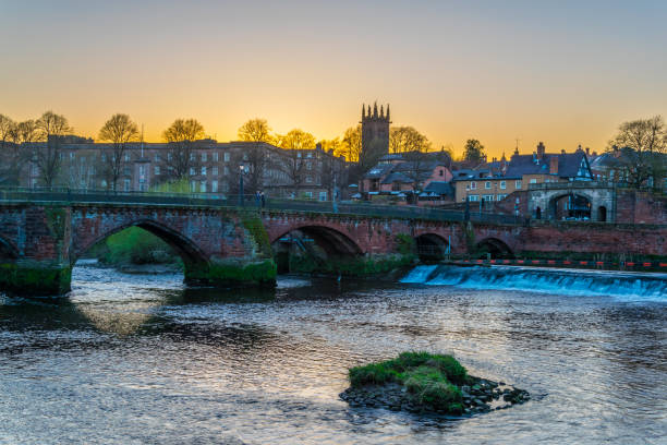 istock Old Dee bridge in Chester, England 1061624796