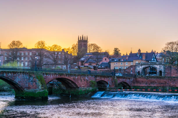 istock Old Dee bridge in Chester, England 1061629884