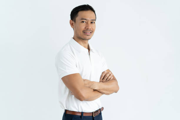 istock Content confident handsome Asian businessman looking at camera 1061636266