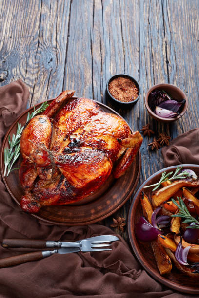 istock roasted chicken with golden brown crispy skin 1061639048