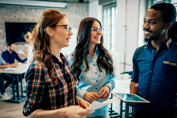 istock Portrait of architects having discussion in office 1061642478