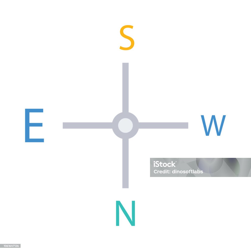 Compass Second Direction Compass Direction Navigation Stock Illustration - Download Image Now ...