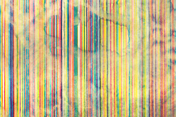 istock Abstract pattern of faded color lines, texture background 1061647482
