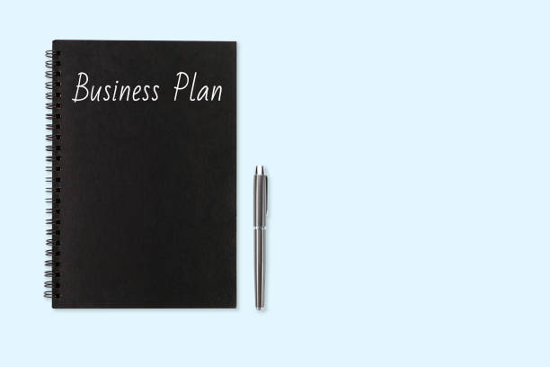 istock top view blue pastel office desk with notebook, pen and copy space for your own text message 1061651336