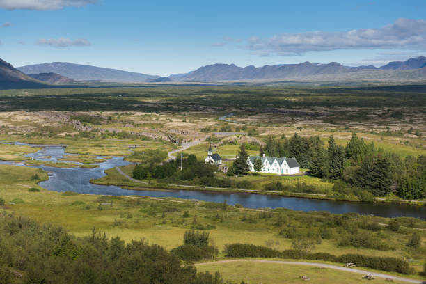 istock Landscape in the Thingvellir National Park in Iceland 1061663012