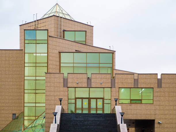 istock Modern apartment building. Building with the mirror windows. 1061663044
