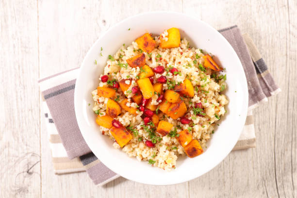 istock quinoa salad with pumpkin and pomegranate 1061668464