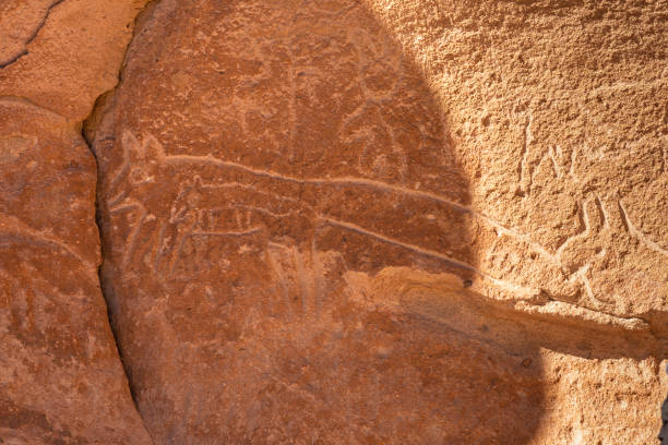 istock Prehistoric cave engravings near San Pedro De Atacama, Chile 1061671622