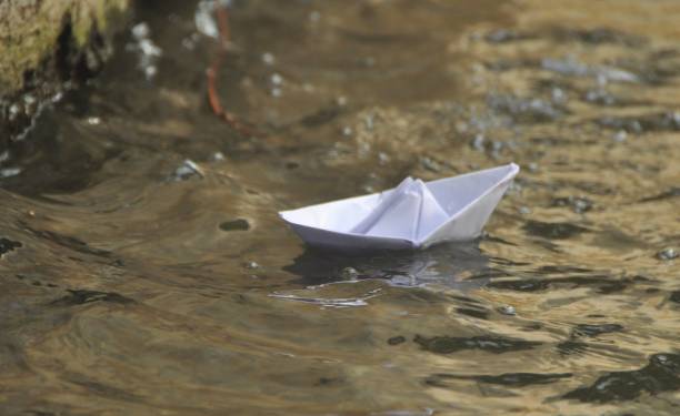 istock Paper boat in water 1061677074