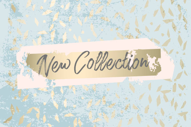 istock Trendy Chic Pastel colored background with Gold Foil geometric shapes 1061677398