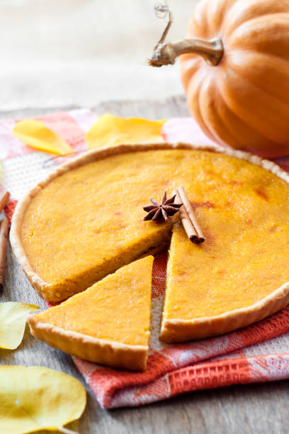 istock Homemade spicy pumpkin pie with cinnamon 1061683324