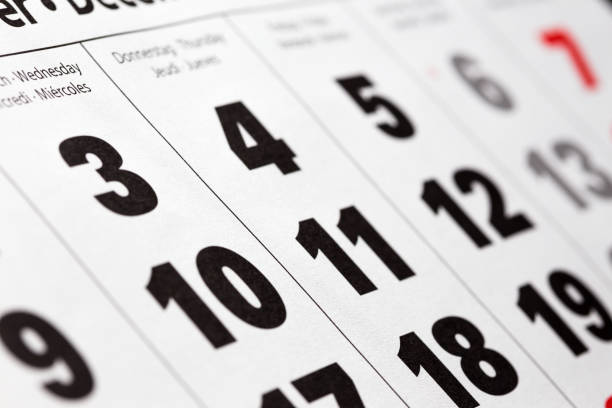 istock background made of calendar dates close up