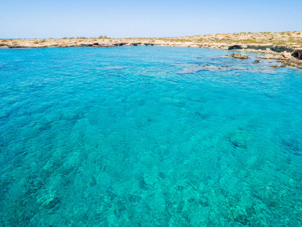 grecia, creta: spiaggia dorata nell'isola di chrysi, una delle spiagge selvagge e gorgeus del mondo. - chrissy foto e immagini stock