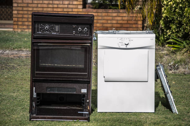 istock Two old ovens waiting to be recicled 1061693710