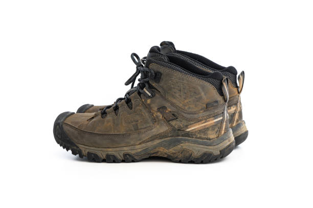 istock old mountain shoe isolated on white background 1061703994