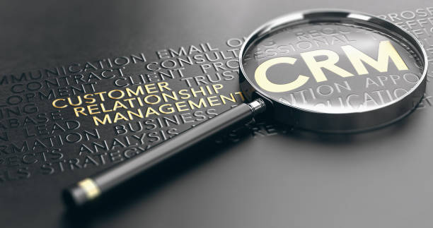 crm, concepto de gestión de relación cliente - branding marketing mission business fotografías e imágenes de stock