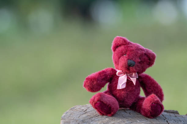 istock Teddy Bear doll And Retro Alarm Clock 1061722482